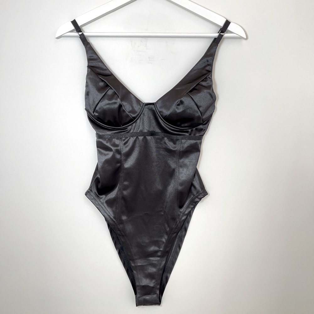 COPY - Satin High Leg Bodysuit